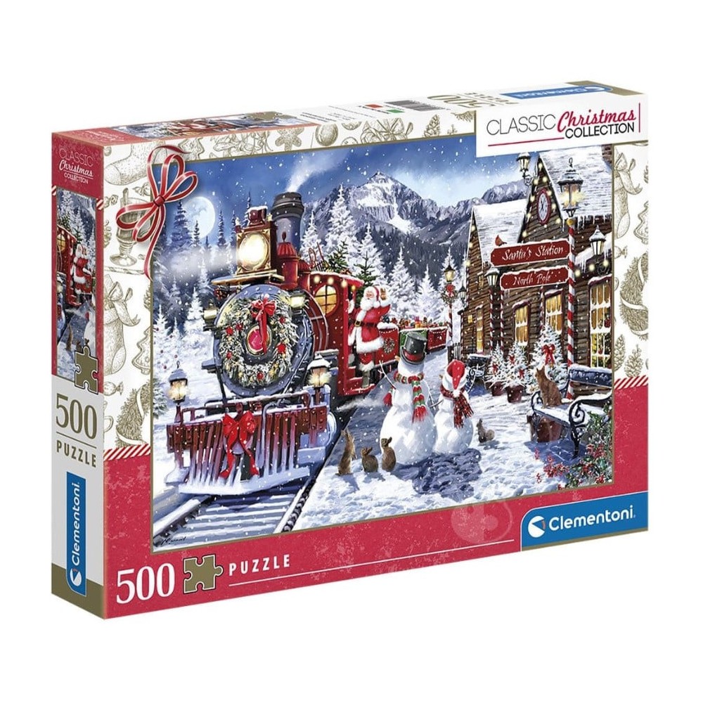 Christmas Train Station 500-piece Clementoni puzzle