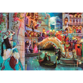 Colour Moon Party Carnival 1000 pieces puzzle Clementoni