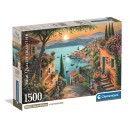 Cities Steps to Harbor Harbor 1500-piece puzzle Clementoni