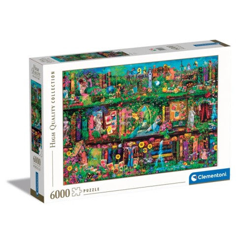 Colour Garden Bookshelf 6000-piece puzzle Clementoni