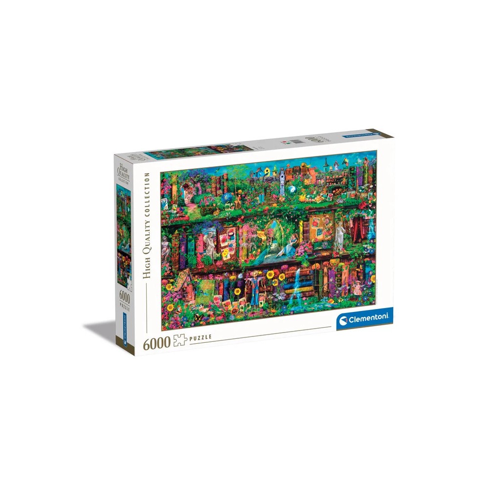 Colour Garden Bookshelf 6000-piece puzzle Clementoni