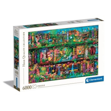 Colour Garden Bookshelf 6000-piece puzzle Clementoni