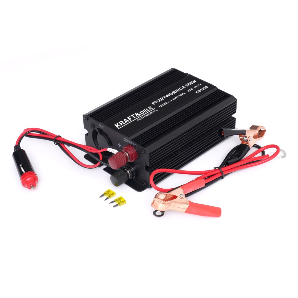 Przetwornica 12V na 230V 300W / 600W  skorygowana sinusoida KD1258