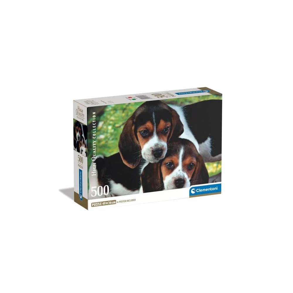 Animals Beagles Close Together Dog 500-piece puzzle Clementoni