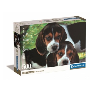 Animals Beagles Together Dog 500 pieces puzzle Clementoni
