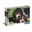 Animals Beagles Together Dog 500 pieces puzzle Clementoni