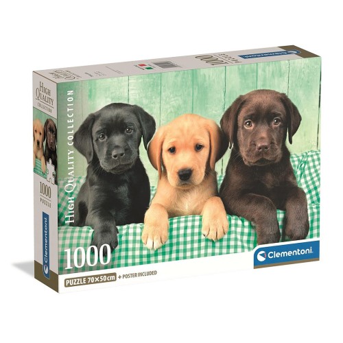 Animals Three Labs Dog 1000-piece puzzle Clementoni