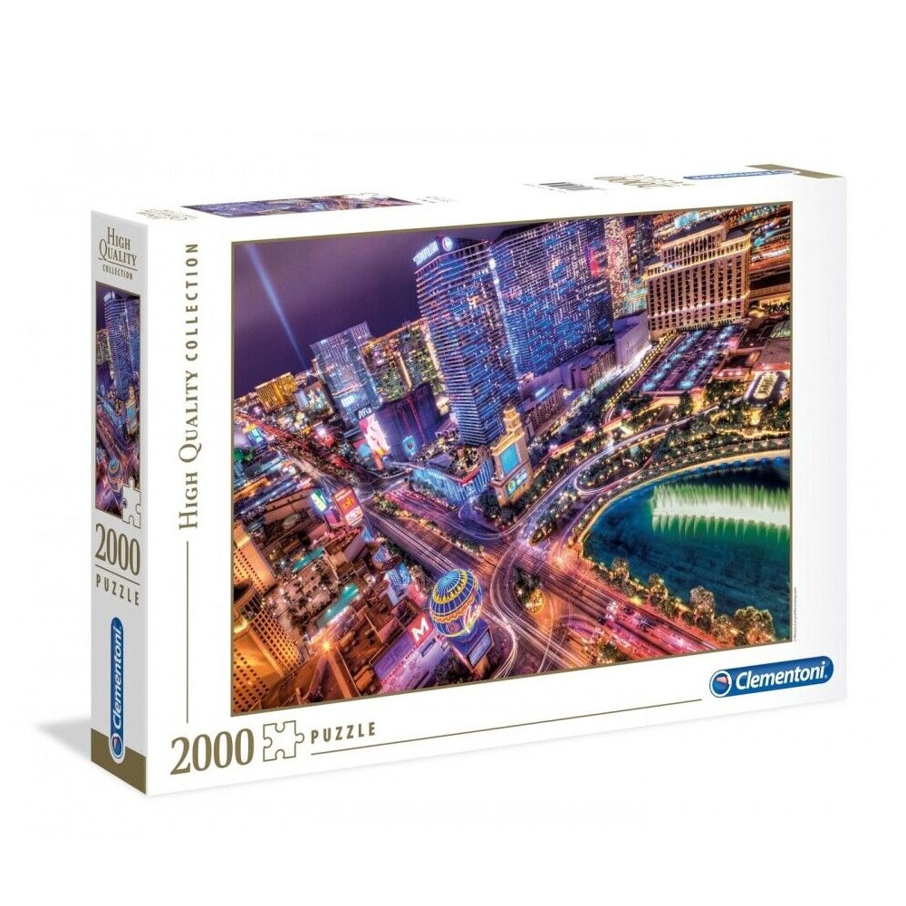 Cities Night Las Vegas 2000-piece Puzzle Clementoni