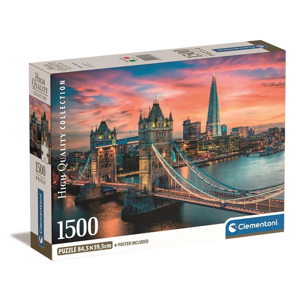 Cities Twilight London 1500-piece Compact puzzle Clementoni