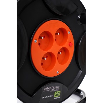 PRZEDŁUŻACZ BĘBNOWY 30M + LED KD4037