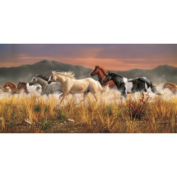 Horses Band of Thunder 13200-piece puzzle Clementoni