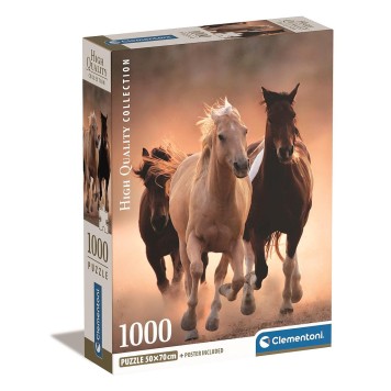 Horses Running 1000 piece Clementoni puzzle