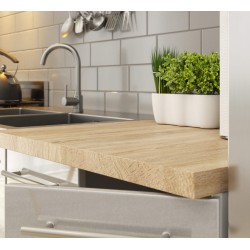 Szafka OLIWIA S60 3SZ + BLAT BIAŁA-METALIK POŁYSK