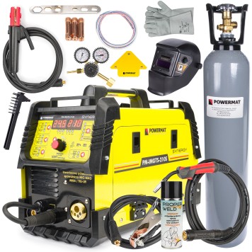 Migomat inwertorowy 210A MIG / MAG / MMA / LIFT-TIG PM-IMGTS-210S SYNERGY