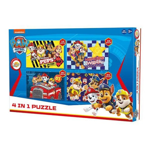 Paw Patrol Pups puzzle 4 in 1