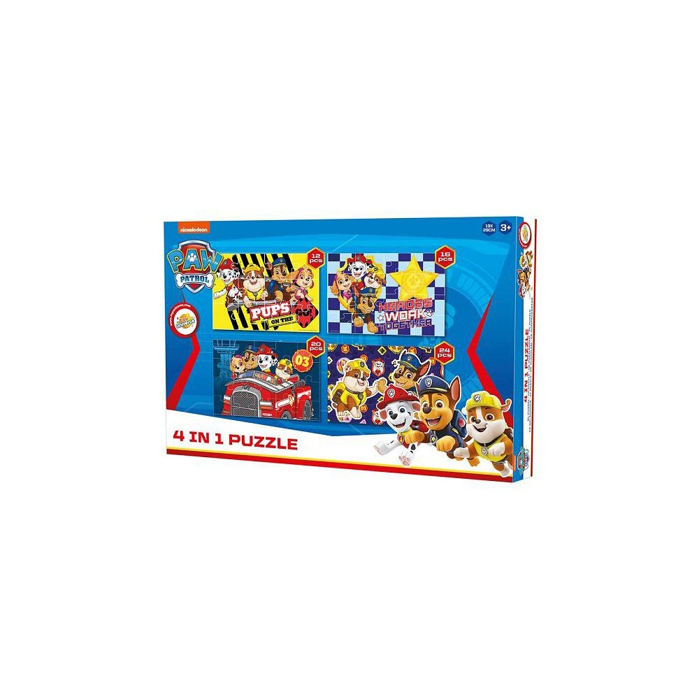 Paw Patrol Pups puzzle 4 in 1