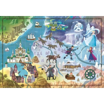 Disney Frozen Frozen Fairytale Map 1000-piece puzzle Clementoni