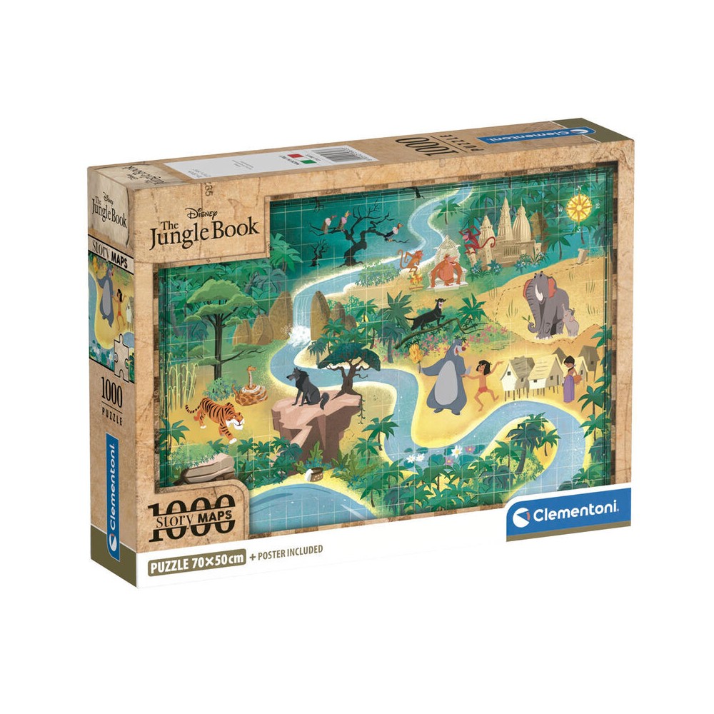 Disney Classics Jungle Book Fairy Map 1000-piece puzzle Clementoni