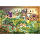 Disney Princess Snow White Fairytale Map 1000-piece puzzle Clementoni