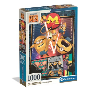 Minions 1000-piece Compact Puzzle Clementoni