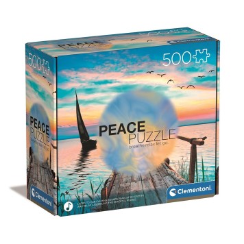 Colour Peaceful 500-piece Dock Peace Puzzle Clementoni
