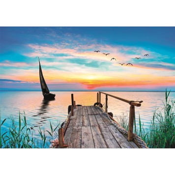 Colour Peaceful 500-piece Dock Peace Puzzle Clementoni