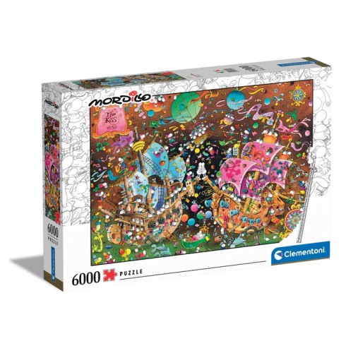 Colour The Kiss Mordillo 6000-piece puzzle Clementoni