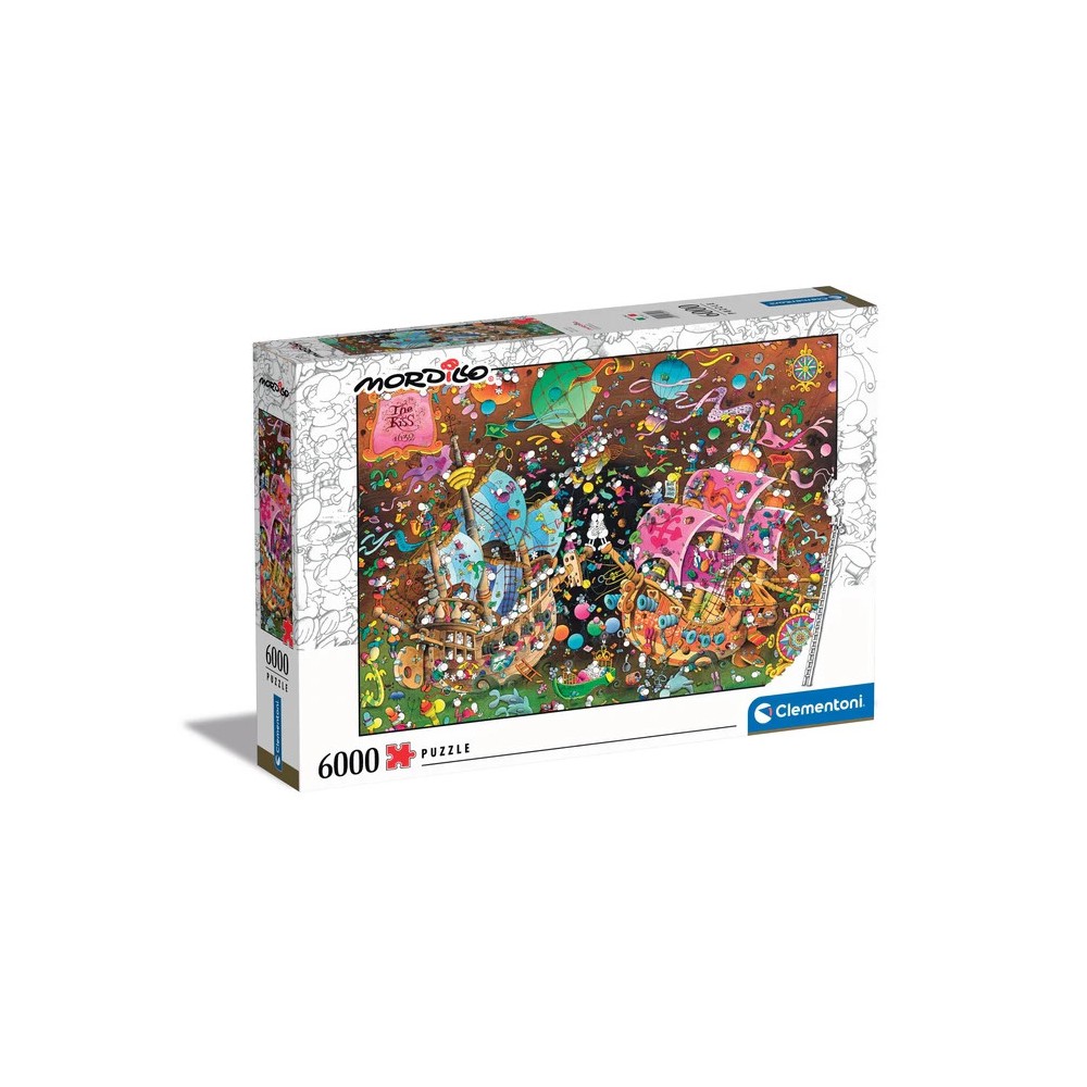 Colour The Kiss Mordillo 6000-piece puzzle Clementoni