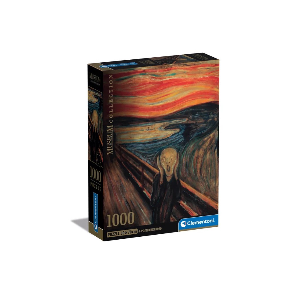 Art Munch The Scream 1000-piece Compact puzzle Clementoni