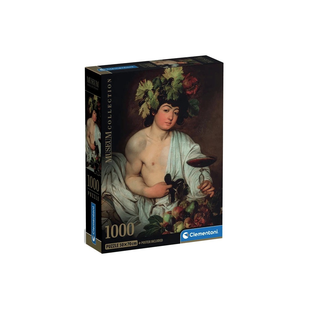 Art Caravaggio Bacchus 1000-piece Compact Puzzle Clementoni