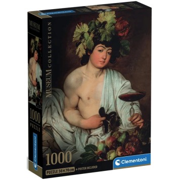 Art Caravaggio Bacchus 1000-piece Compact Puzzle Clementoni