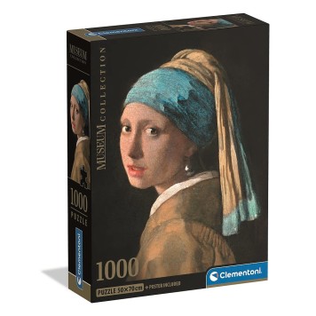 Art Girl with a Pearl Earring 1000-piece Compact puzzle Clementoni