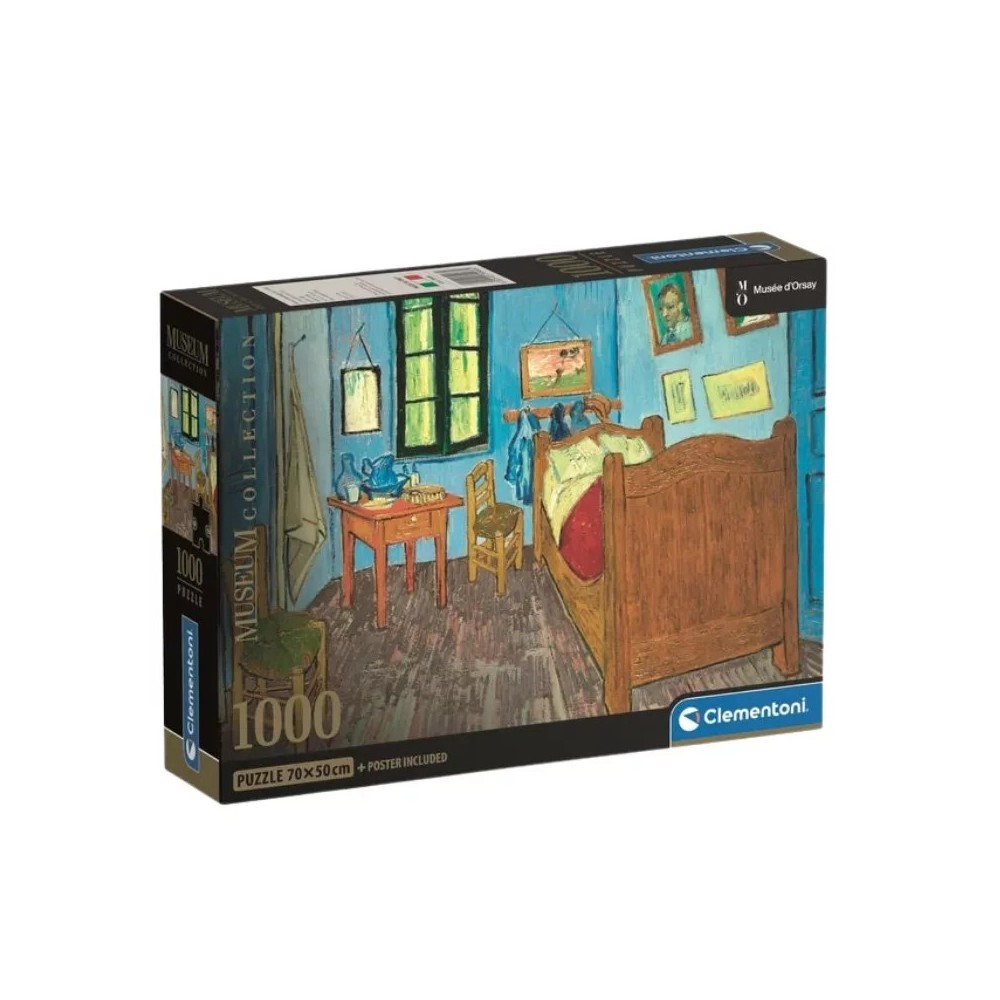 Art Van Gogh Bedroom in Arles 1000-piece Compact puzzle by Clementoni
