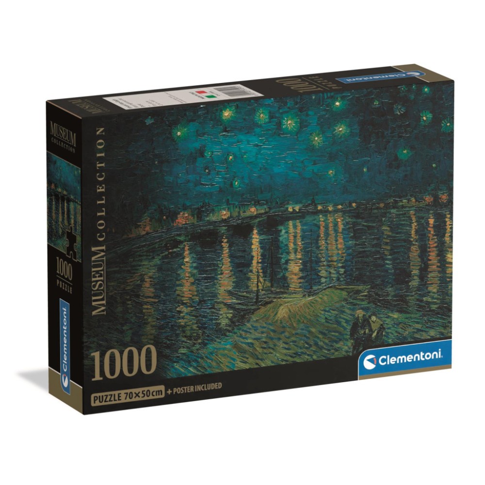 Art Starry Night Over the Rhône 1000-piece Compact puzzle Clementoni