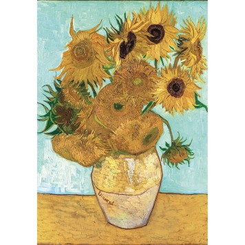Art Sunflowers 1000-piece Compact puzzle Clementoni
