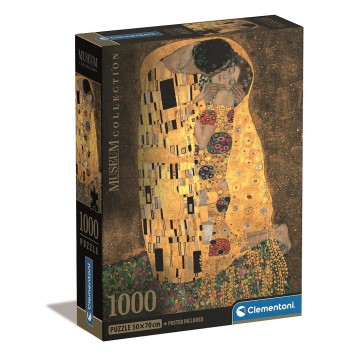 Art The Kiss 1000-piece Compact Puzzle Clementoni