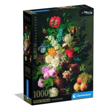 Art Van Dael Flower Vase 1000-piece Compact puzzle Clementoni
