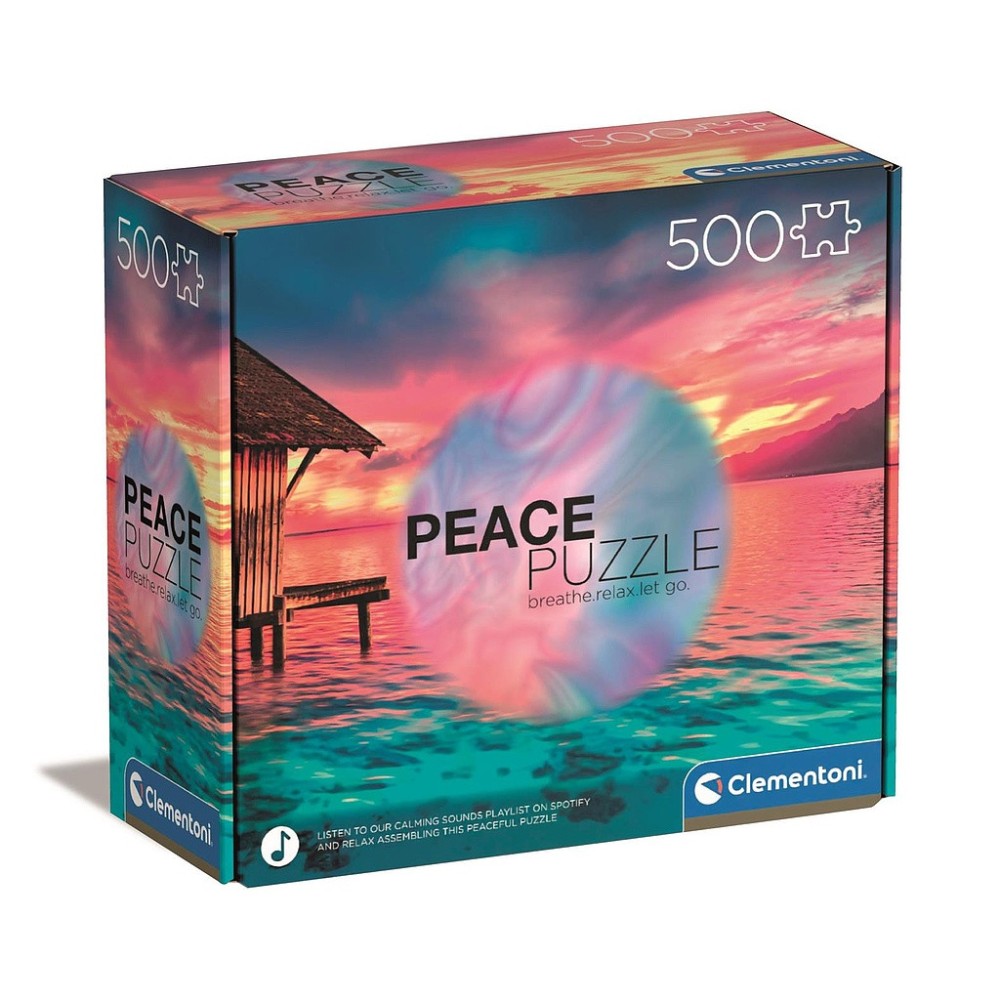 Colour Paradise Sunset 500-piece Peace Puzzle by Clementoni