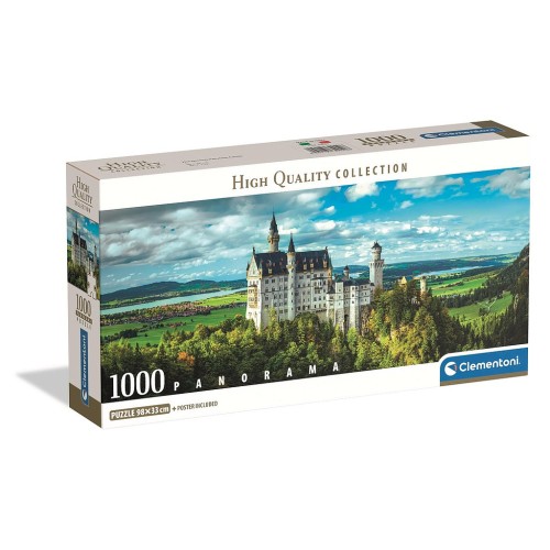 Cities Neuschwantein Germany 1000-piece panorama Compact puzzle Clementoni
