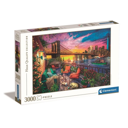Cities Balcony Sunset  New York 3000-piece puzzle by Clementoni