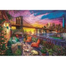 Cities Balcony Sunset  New York 3000-piece puzzle by Clementoni