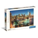 Cities Brooklyn Bridge Lights New York 6000 piece Compact puzzle Clementoni