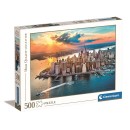 New York Sunset in Manhattan 500 db-os puzzle Clementoni