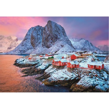 Cities Hamnøy Norway 500-piece Compact puzzle Clementoni