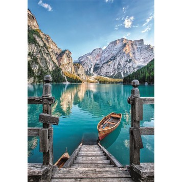 Cities Braies Lake Italy 500-piece Puzzle Clementoni
