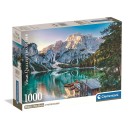 Cities Lake Braies Italy 1000-piece Compact Puzzle Clementoni