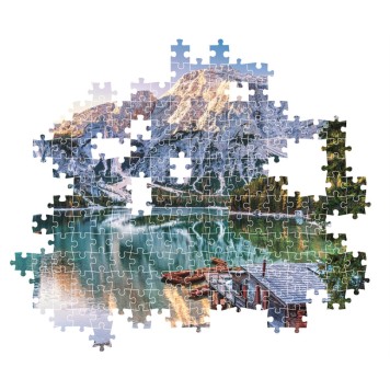 Cities Lake Braies Italy 1000 piece puzzle by Clementoni