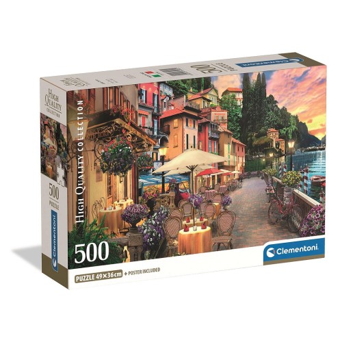Cities Lake Como Italy 500-piece Compact Puzzle Clementoni
