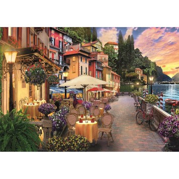 Cities Lake Como Italy 500-piece Compact Puzzle Clementoni