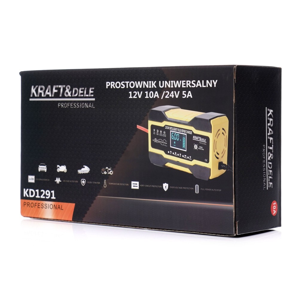 Prostownik uniwersalny 12 / 24V 5A/10A  KD1291